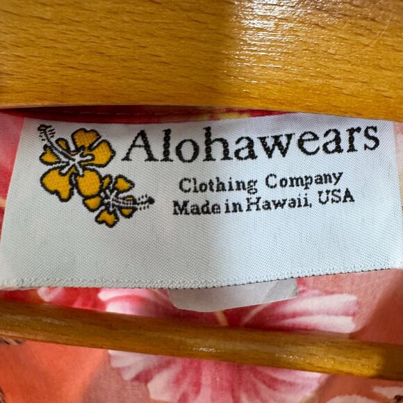 Vintage Alohawears Hawaiian Sleeveless Size L Hula Dancer Hibiscus Hawaii Scenic - Picture 4 of 7